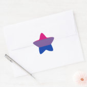 Bi-vlaggen voor biseksuele pride ster sticker (Envelop)