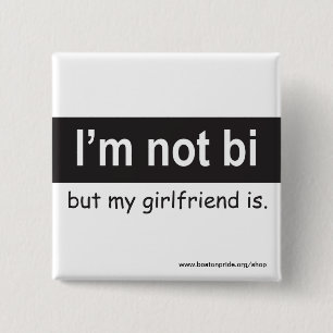 Bi Vriendin Square Vierkante Button 5,1 Cm
