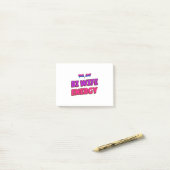 Bi-vrouw-energie Post-it® Notes (Op bureau)