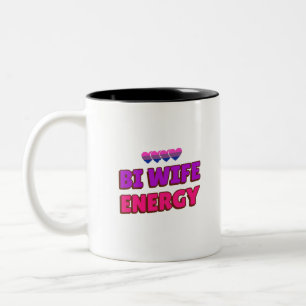 Bi Vrouw Energie Tweekleurige Koffiemok