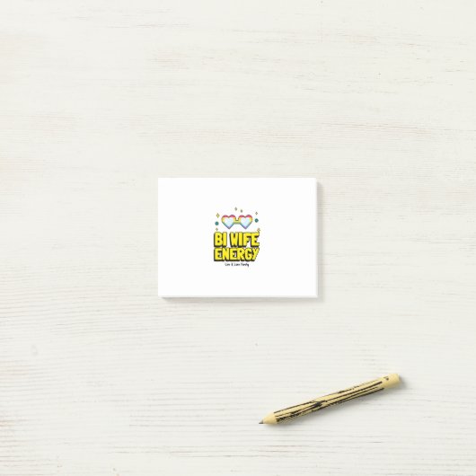 Bi Wife Energy Post-it® Notes (Op bureau)