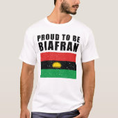 Biafra Flag - Trots om Biafra te zijn - Biafra T-shirt (Voorkant)