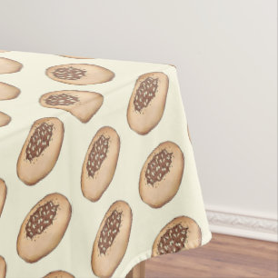 Bialy Breadmaking Jewish Bakery Baking Food Tafelkleed