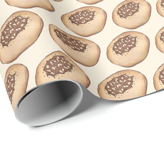 Bialy Joodse Bakkerij Uienbrood Polen Pools eten Cadeaupapier (Rol Hoek)