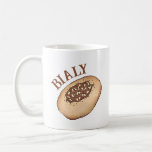 Bialy Joodse Bakkerij Uienbrood Polen Pools eten Koffiemok