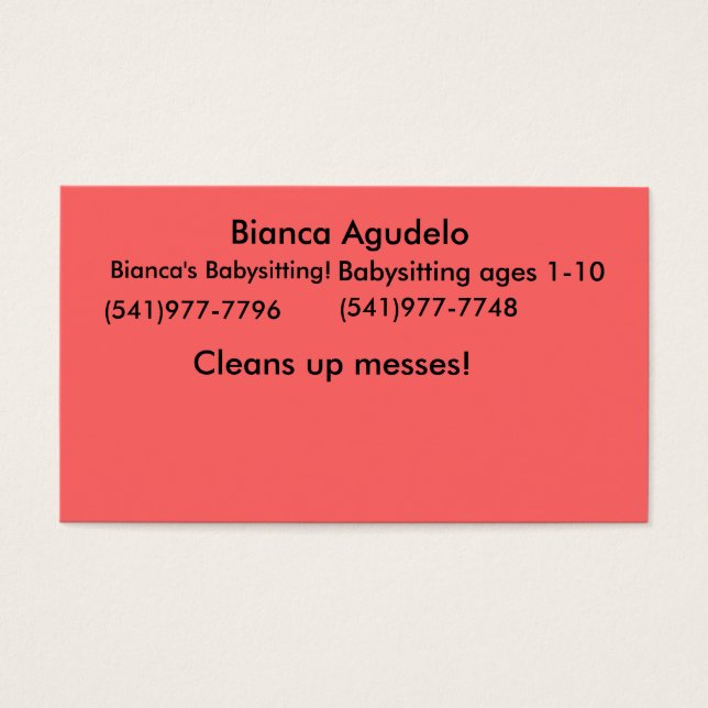 Bianca Agudelo, Bianca's Babysitting!, (541)977... (Devant)