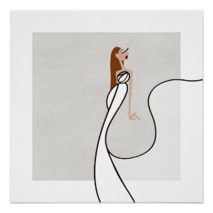 Bianca Bellezza Riviera Nachten Glamour Mode Kunst Perfect Poster