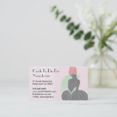 Bianca dans le rose - cartes de visite (Debout devant)