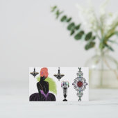 Bianca dans noir et le blanc - cartes de visite (Debout devant)