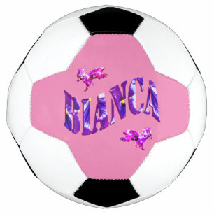 Bianca de conception florale Nom, Soccerball
