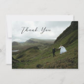 Bianca Elegant Wedding Bedankkaart (Voorkant)