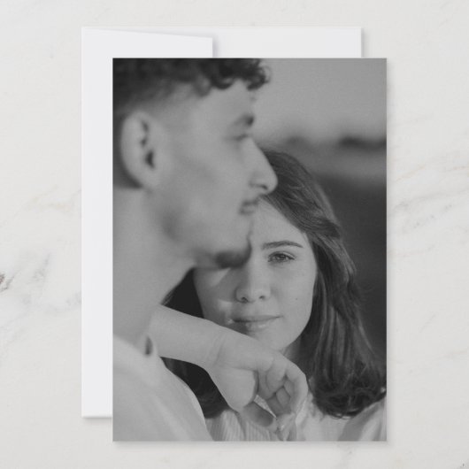 Bianca Elegant Wedding Kaart (Achterkant)