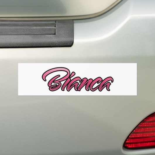 Bianca faded Aufkleber Sticker (Op auto)