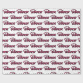 Bianca faded pink personalisiertes Geschenkpapier Cadeaupapier (Vlak)