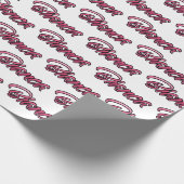 Bianca faded pink personalisiertes Geschenkpapier Cadeaupapier (Hoek)