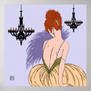 Bianca in Lila - Prints/Posters Poster