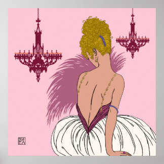 Bianca in roze - Prints/Posters Poster