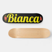 BIANCA Skateboard, 7¾" Deck Skateboard (Horizontaal)