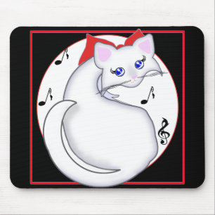 Bianca Toon Kat Music Mousepad Muismat
