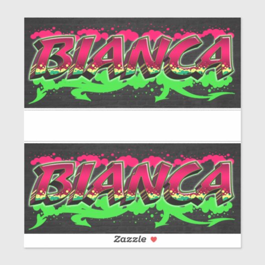 Bianca Vorname Name Graffiti Aufkleber Sticker (Vel)