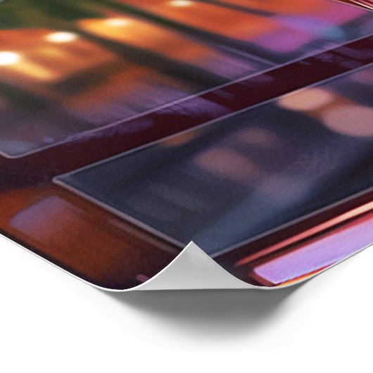 Bianca wacht op vrienden in een café poster (Hoek)