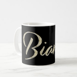 Bianca white gold Handwriting Tasse de café