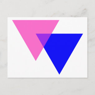 Biangles Biseksuele Pride Briefkaart