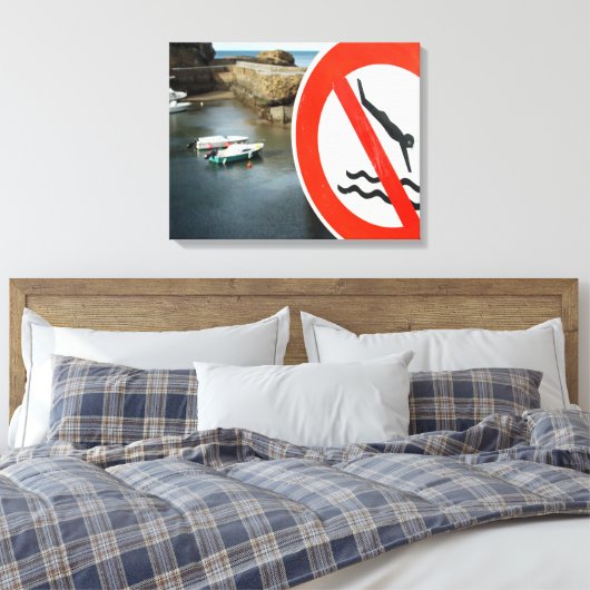 Biarritz Canvas Afdruk (Insitu (Slaapkamer))