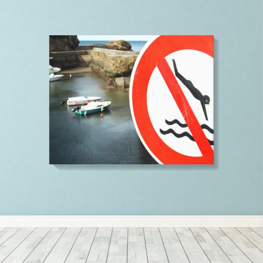 Biarritz Canvas Afdruk (Insitu (Houten vloer))