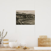 Biarritz Côte des Basque Frankrijk Poster (Keuken)