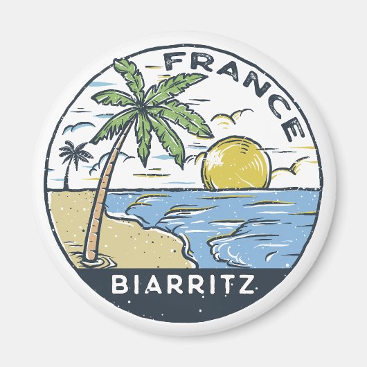 Biarritz France  Magneet (Voorkant)