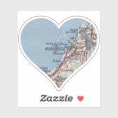 Biarritz Frankrijk kaart Sticker (Vel)