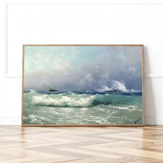Biarritz, Ivan Konstantinovich Aivazovsky Poster