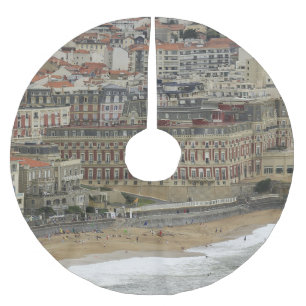 Biarritz strand, Belle Époque architectuur. Kerstboom Rok