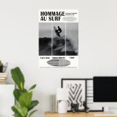 Biarritz Surfing Exhibition Poster 1989 Surf (Bureau à domicile)