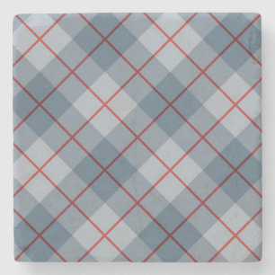 Bias Pset Blue-Red Stripe Stenen Onderzetter