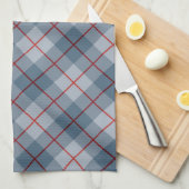 Bias Pset Blue-Red Stripe Theedoek (Quarter Fold)