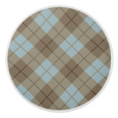 Bias Pset in Blue en Brown Keramische Knop (Voorkant)