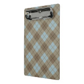 Bias Pset in Blue en Brown Mini Klembord (Angled2)