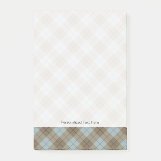Bias Pset in Blue en Brown Post-it® Notes (Voorkant)
