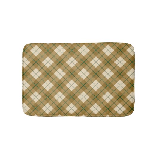 Bias Pset in Gold met Green Stripe Badmat (Voorkant)