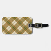 Bias Pset in Gold met Green Stripe Bagagelabel (Voorkant horizontaal)