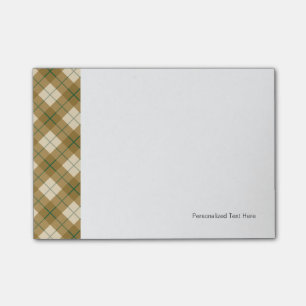 Bias Pset in Gold met Green Stripe Post-it® Notes