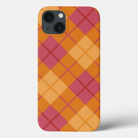 Bias Speld in Oranje en roze Case-Mate iPhone Case (Achterkant)