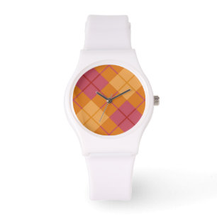 Bias Speld in Oranje en roze Horloge
