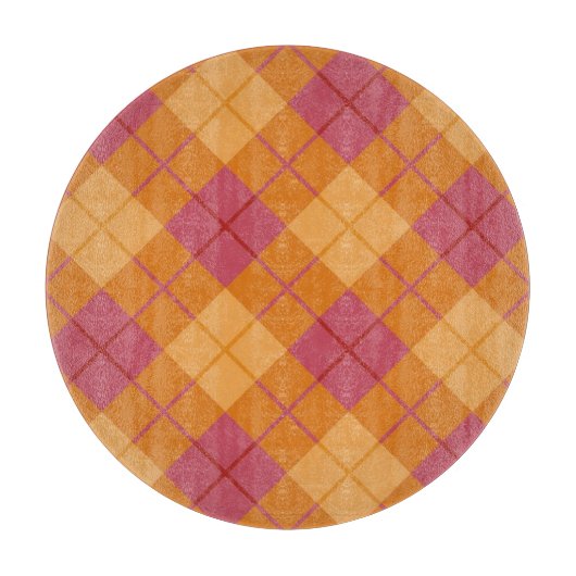 Bias Speld in Oranje en roze Snijplank (Voorkant)