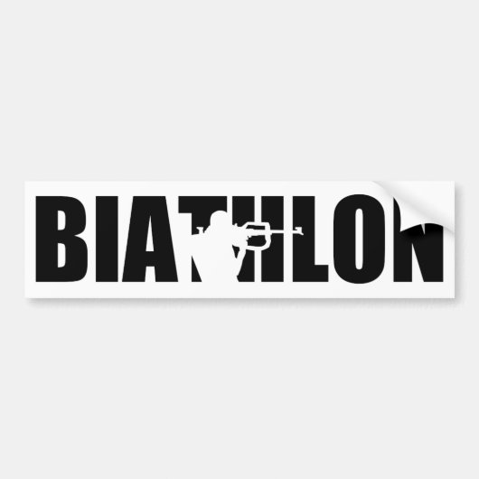 Biathlon Bumpersticker (Voorkant)