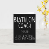Biathlon Coach Definitie Grappige Biatleet Humor 1 Kaart (Gele Bloem)