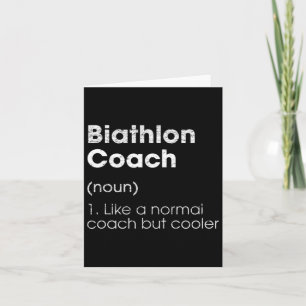 Biathlon Coach Definitie Grappige Biatleet Humor 1 Kaart