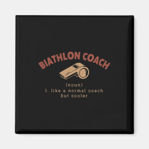 Biathlon Coach Definitie Grappige Biatleet Humor 4 Magneet